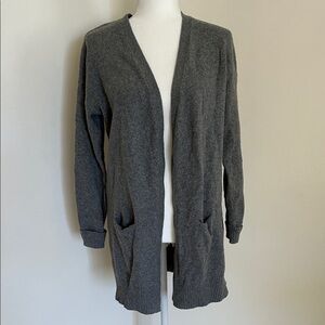 Banana Republic Wool Blend Open Front Long Cardigan